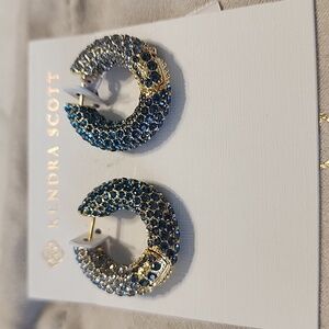 Kendra scott Nikki pave hoop earring